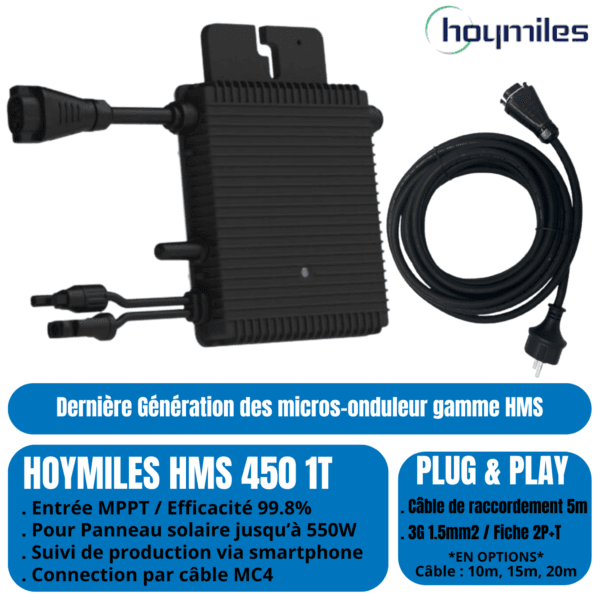 kit solaire plug and play 1 panneau sans support sol 450w